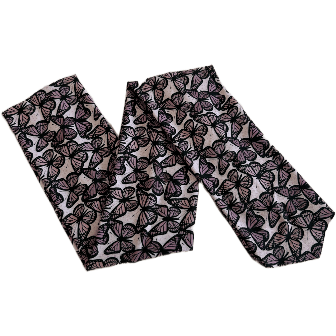 Mauve Monarchs Wrap Headband - The Sassy Olive