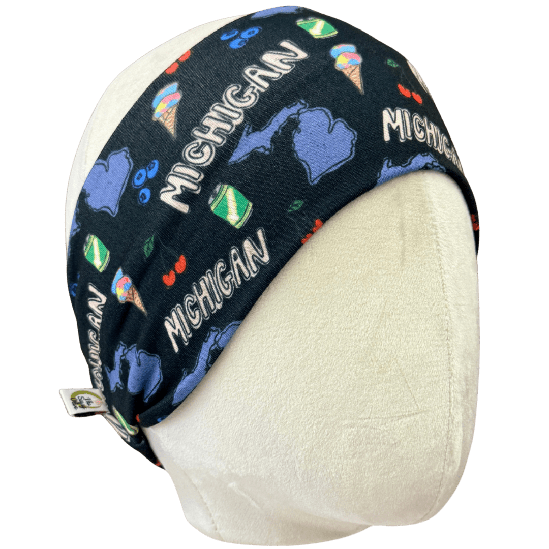Michigan & Again Stretch Headband - The Sassy Olive