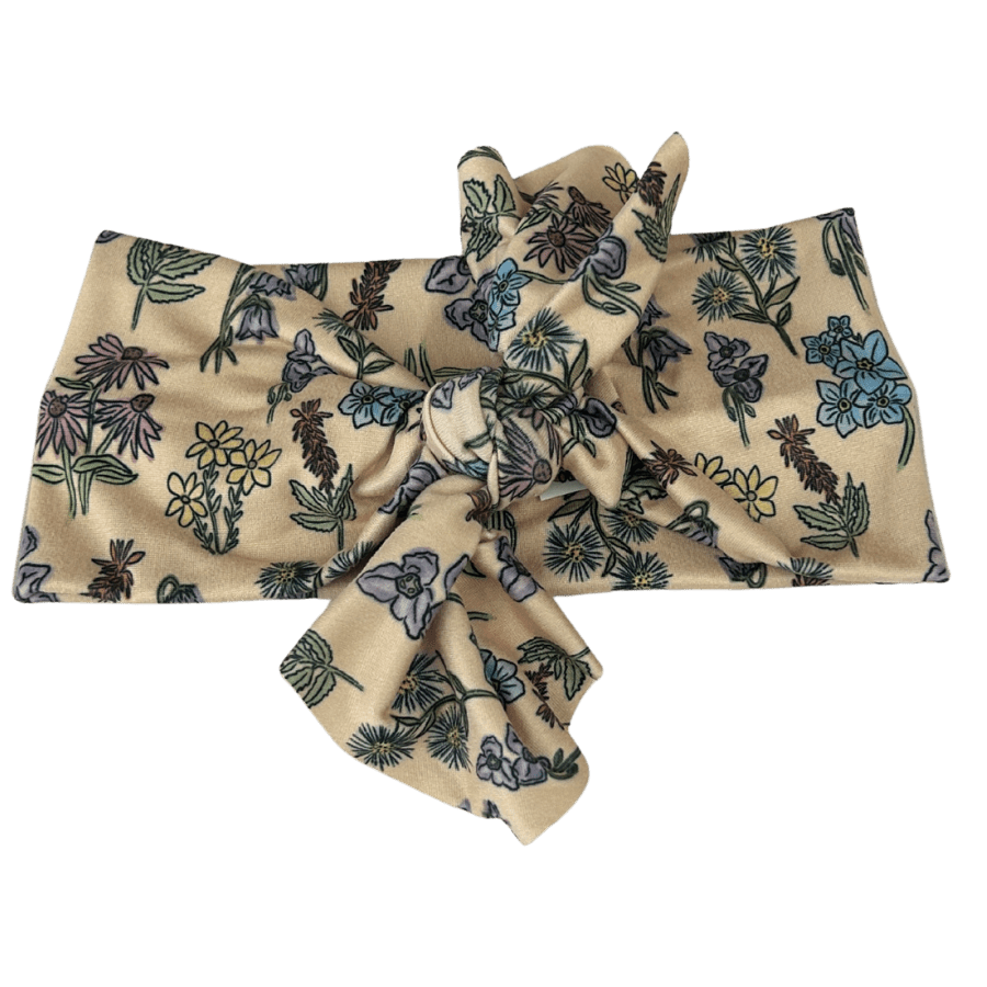Michigan Wildflowers Topknot Headband - The Sassy Olive