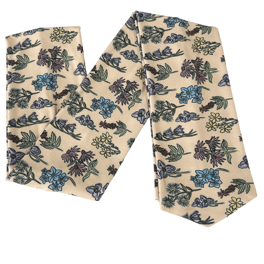 Michigan Wildflowers Wrap Headband - The Sassy Olive