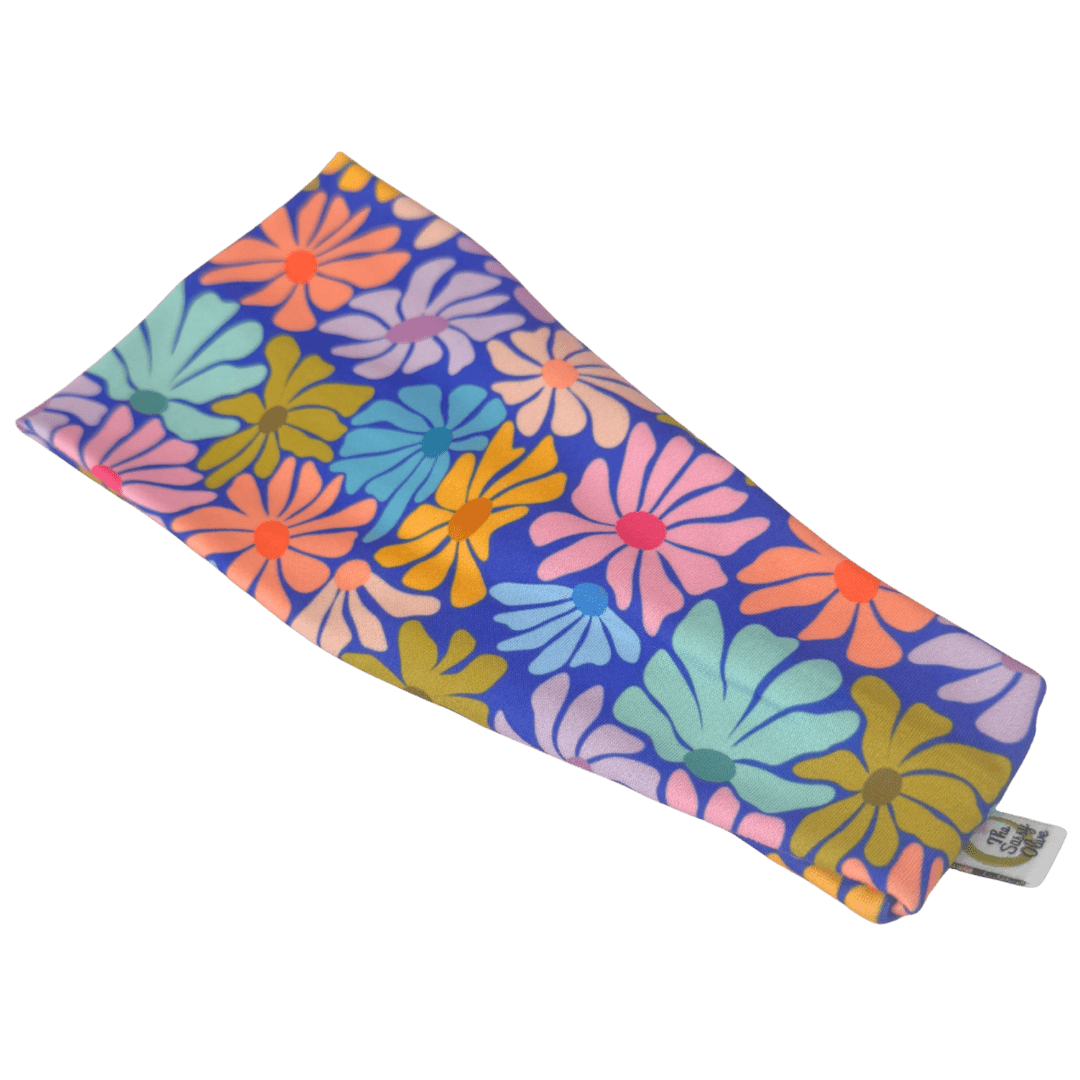 Mod Pastel Flowers Stretch Headband - The Sassy Olive