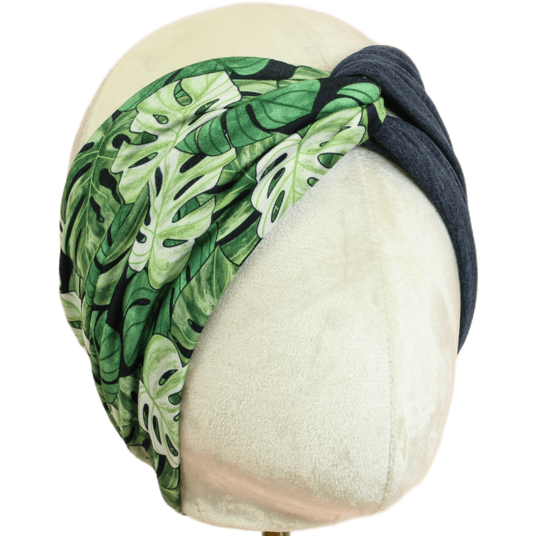 Olive Floral Twist Headband Olive Blossom Twist Headband | Handcrafted Cottagecore Hair  main image 4