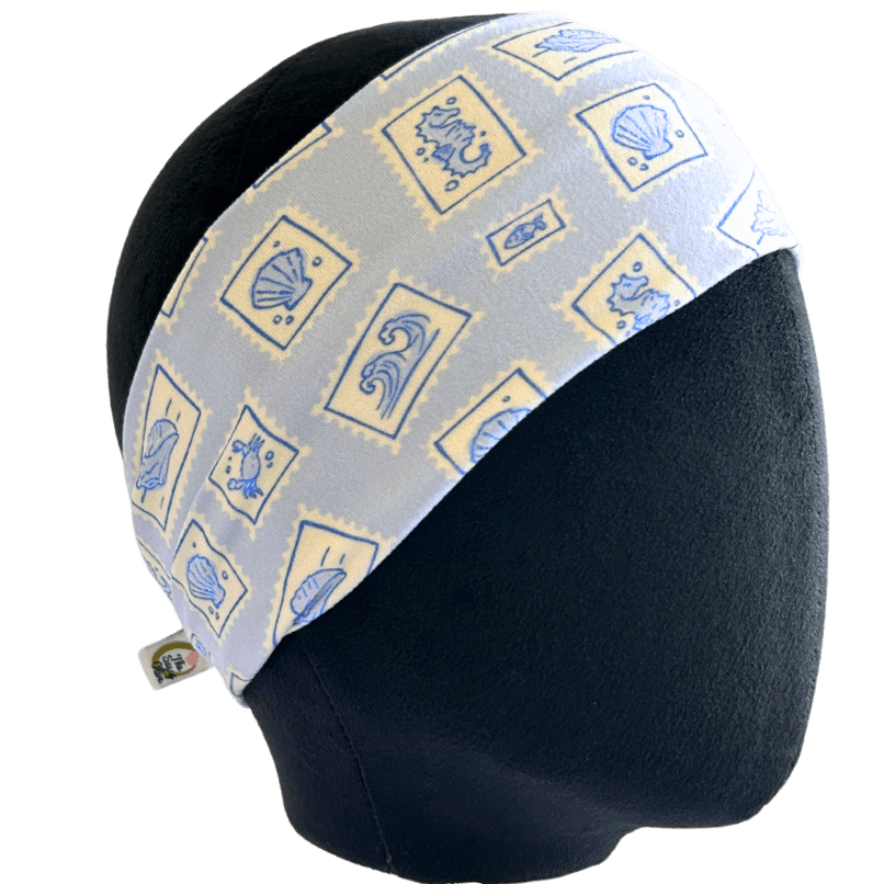 Nautical Stamps Stretch Headband - The Sassy Olive