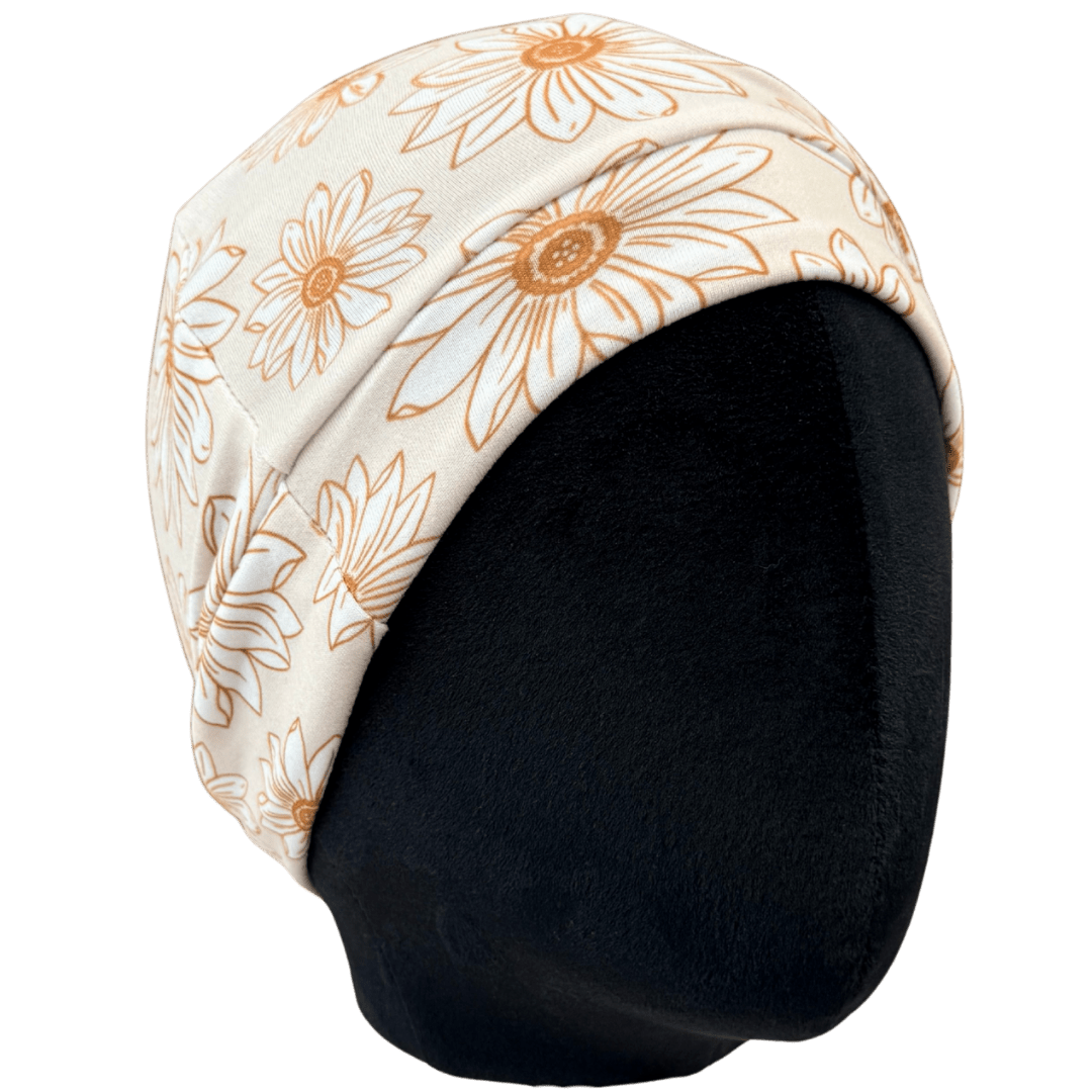 Neutral Daisies Benzie Cap - The Sassy Olive