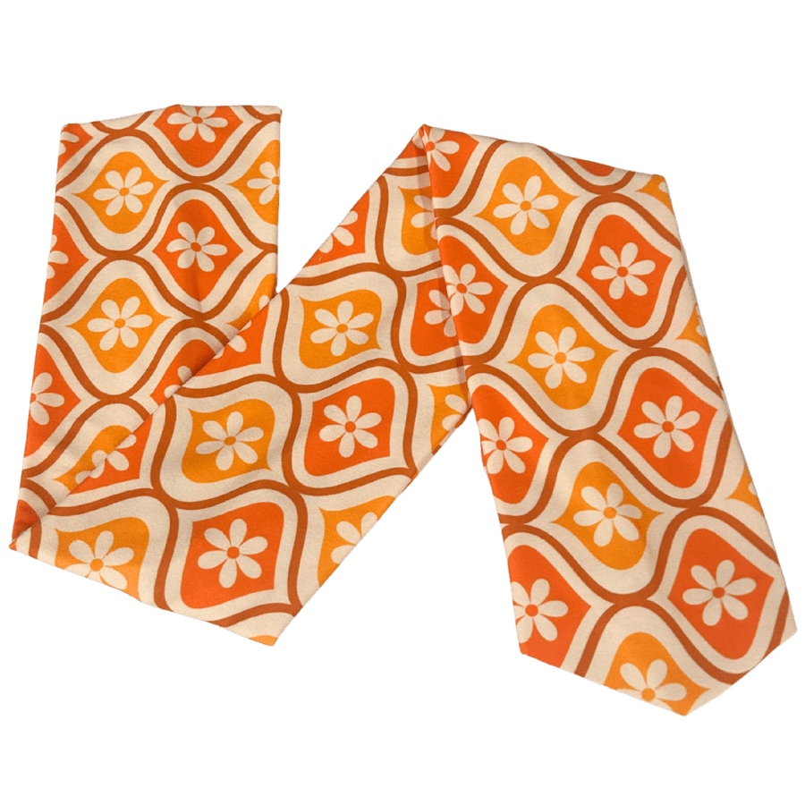 Orange Couch Wrap Headband - The Sassy Olive