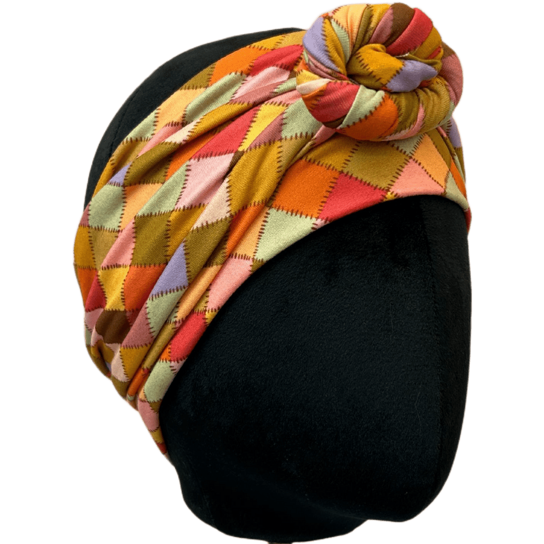 Patchwork Wrap Headband - The Sassy Olive