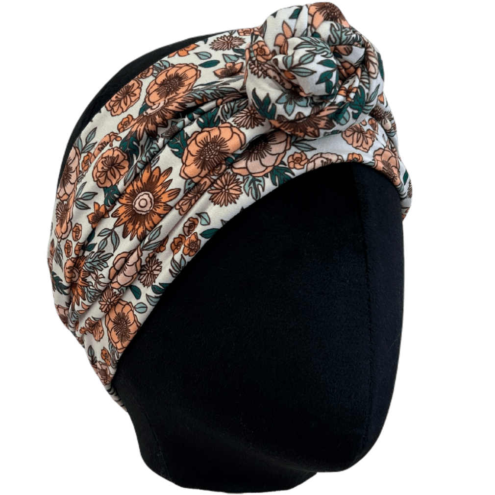 Peachy Garden Wrap Headband - The Sassy Olive