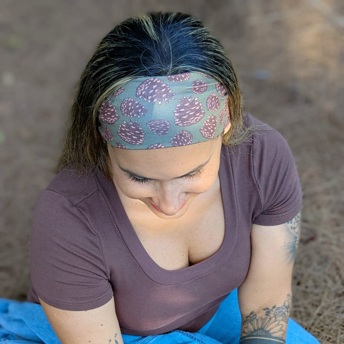 Pinecone Party Stretch Headband - The Sassy Olive