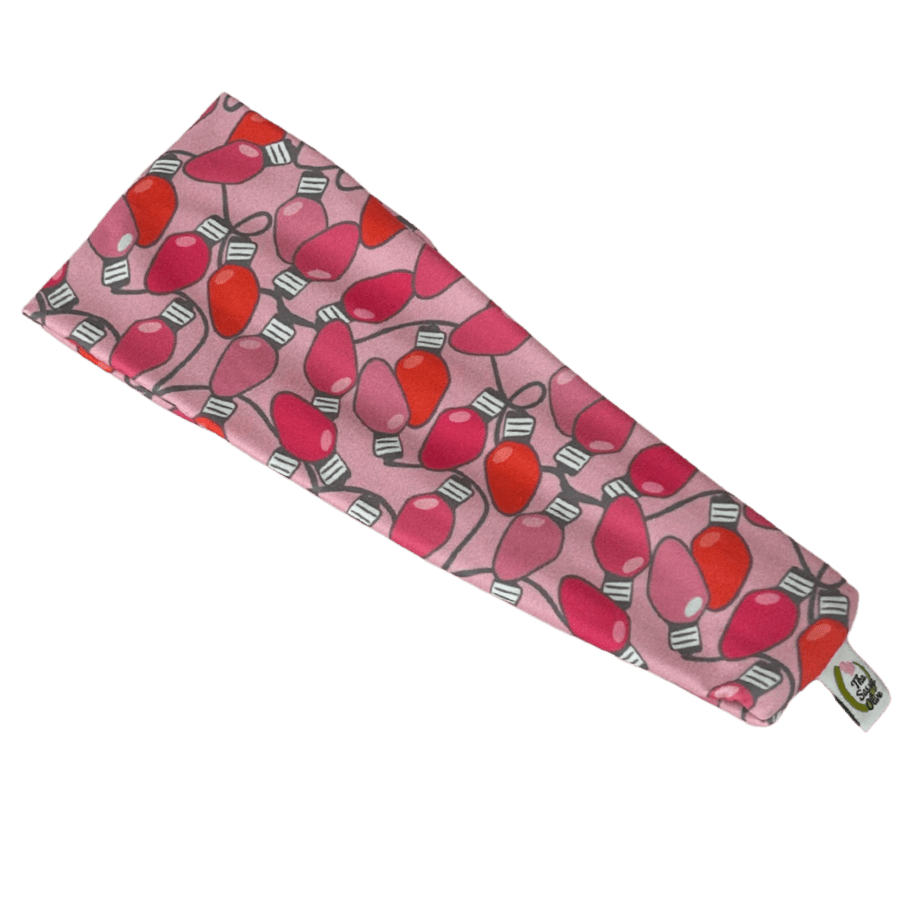 Pink Christmas Lights Stretch Headband - The Sassy Olive