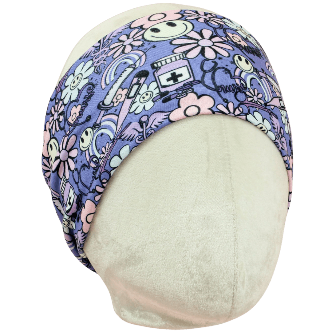 Pretty Purple Nurse Stretch Headband - The Sassy Olive