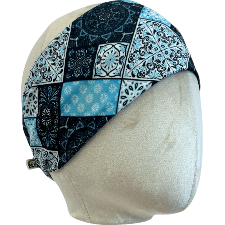 Quilted Greece Stretch Headband - The Sassy Olive