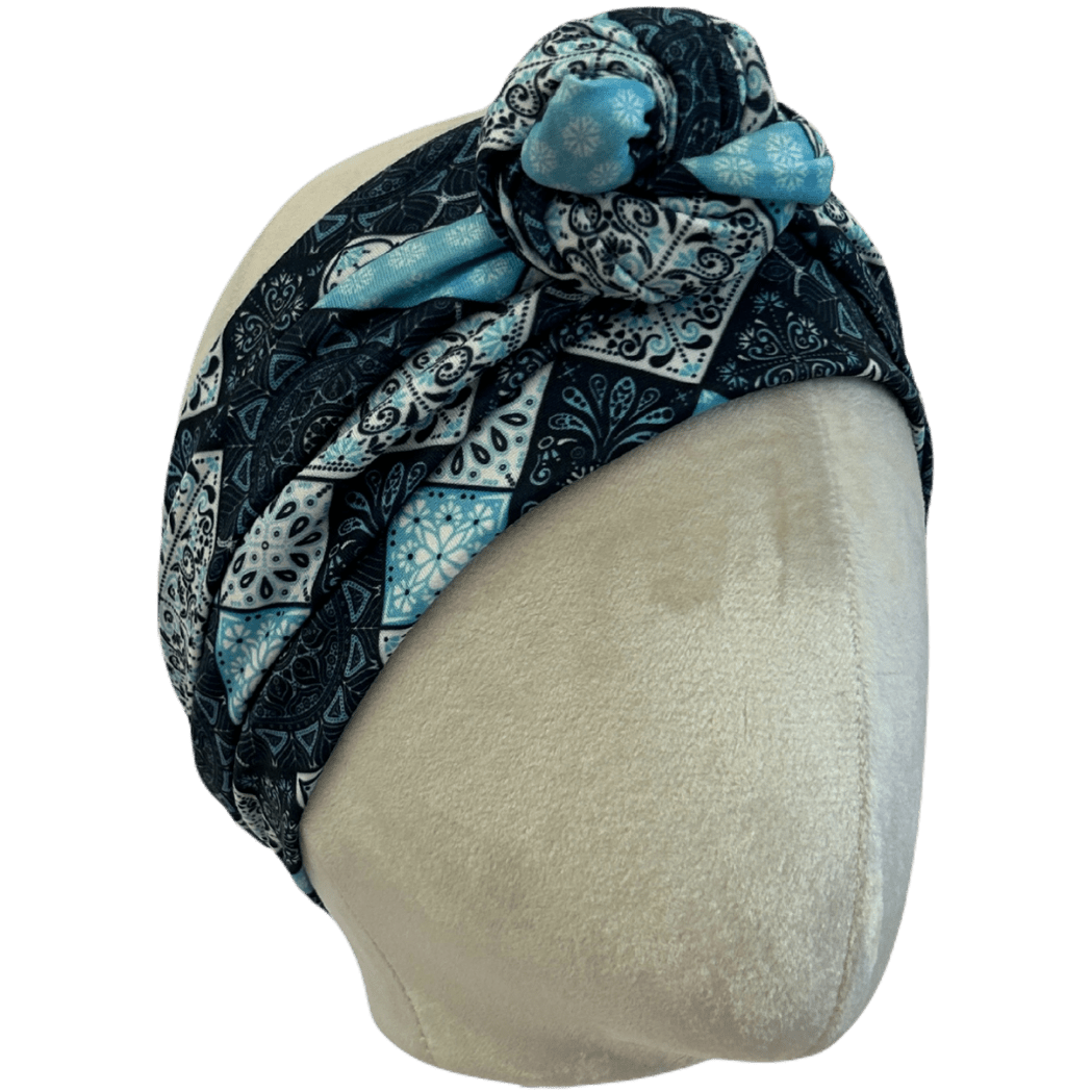 Quilted Greece Wrap Headband - The Sassy Olive