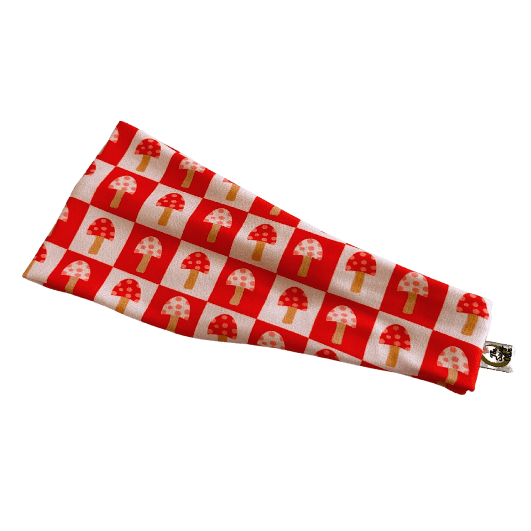 Red Checkered Mushrooms Stretch Headband - The Sassy Olive