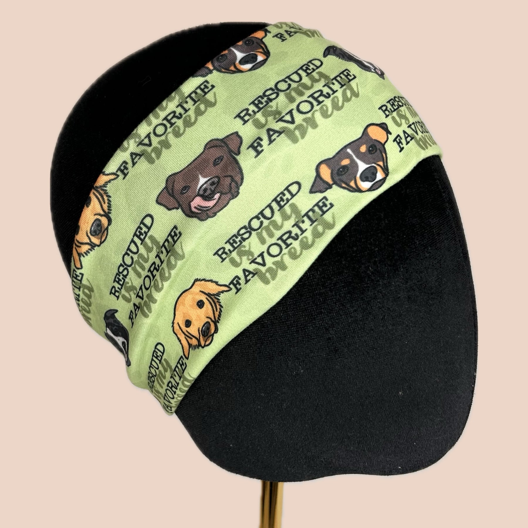 Rescued is My Favorite Breed Stretch Headband - The Sassy Olive