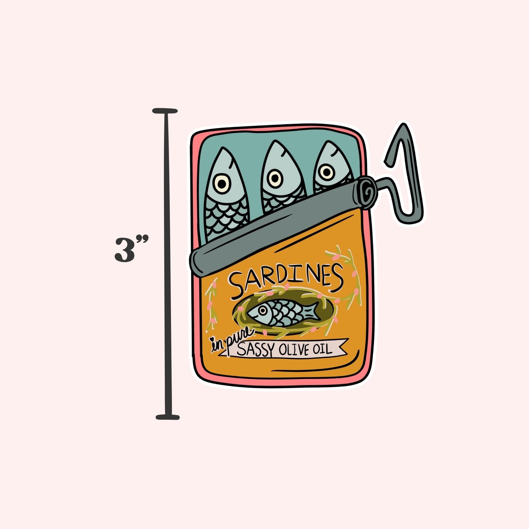 Sardines Vinyl Decal Sticker - The Sassy Olive