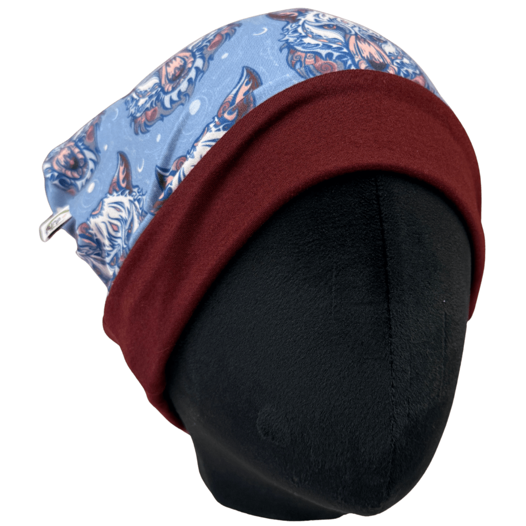 Spirit Wolf Slouchy Beanie - The Sassy Olive