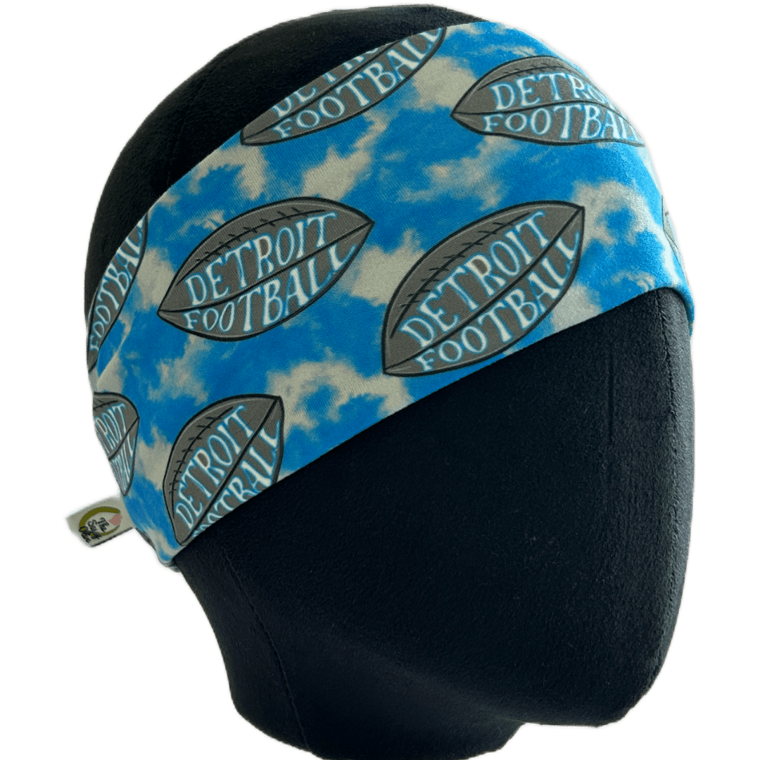Tie Dye Detroit Football Stretch Headband - The Sassy Olive
