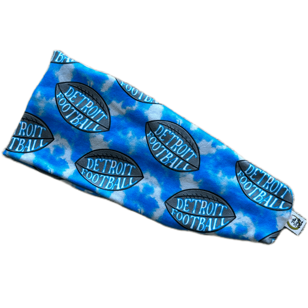 Tie Dye Detroit Football Stretch Headband - The Sassy Olive