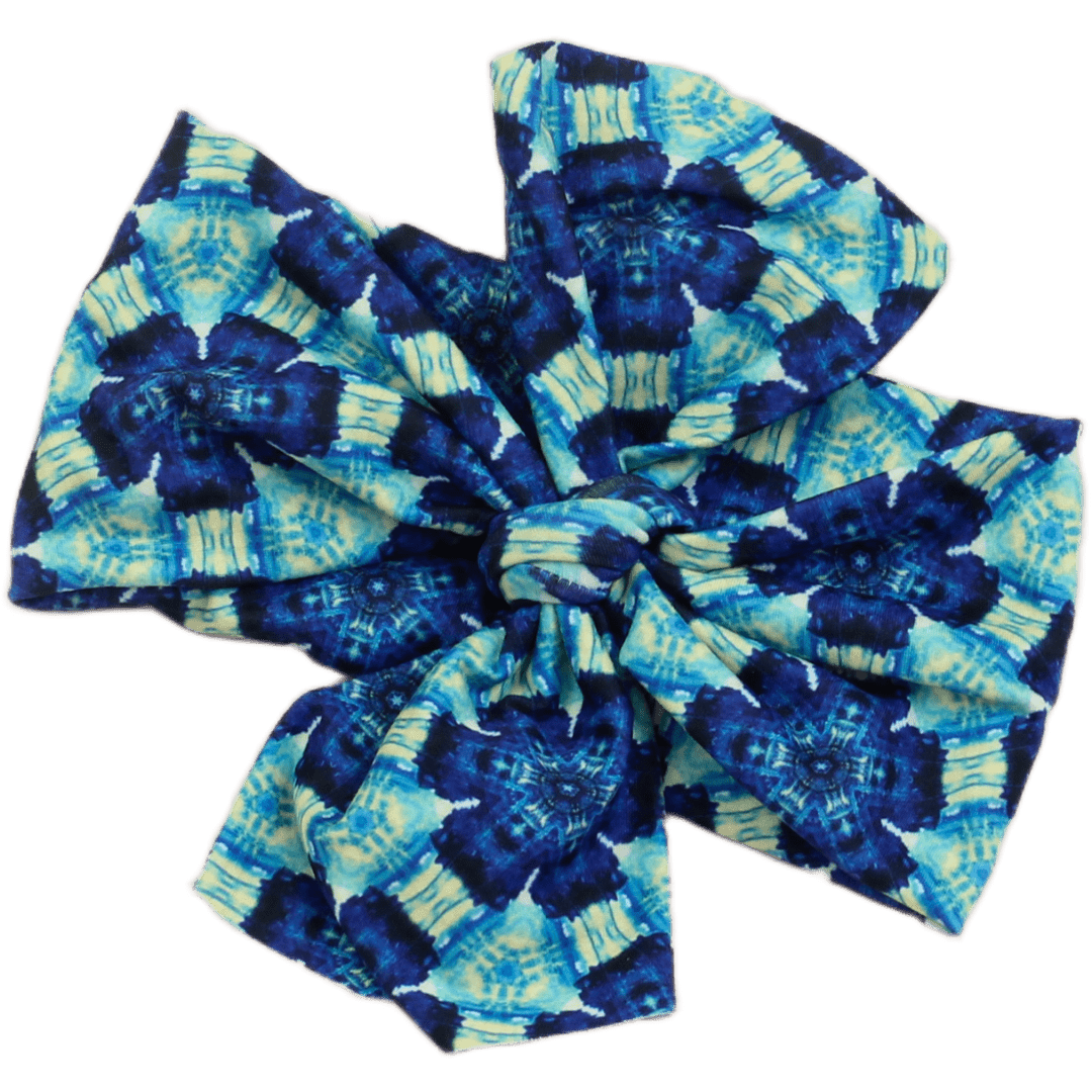 Tiled Tie Dye Top Knot Headband - The Sassy Olive
