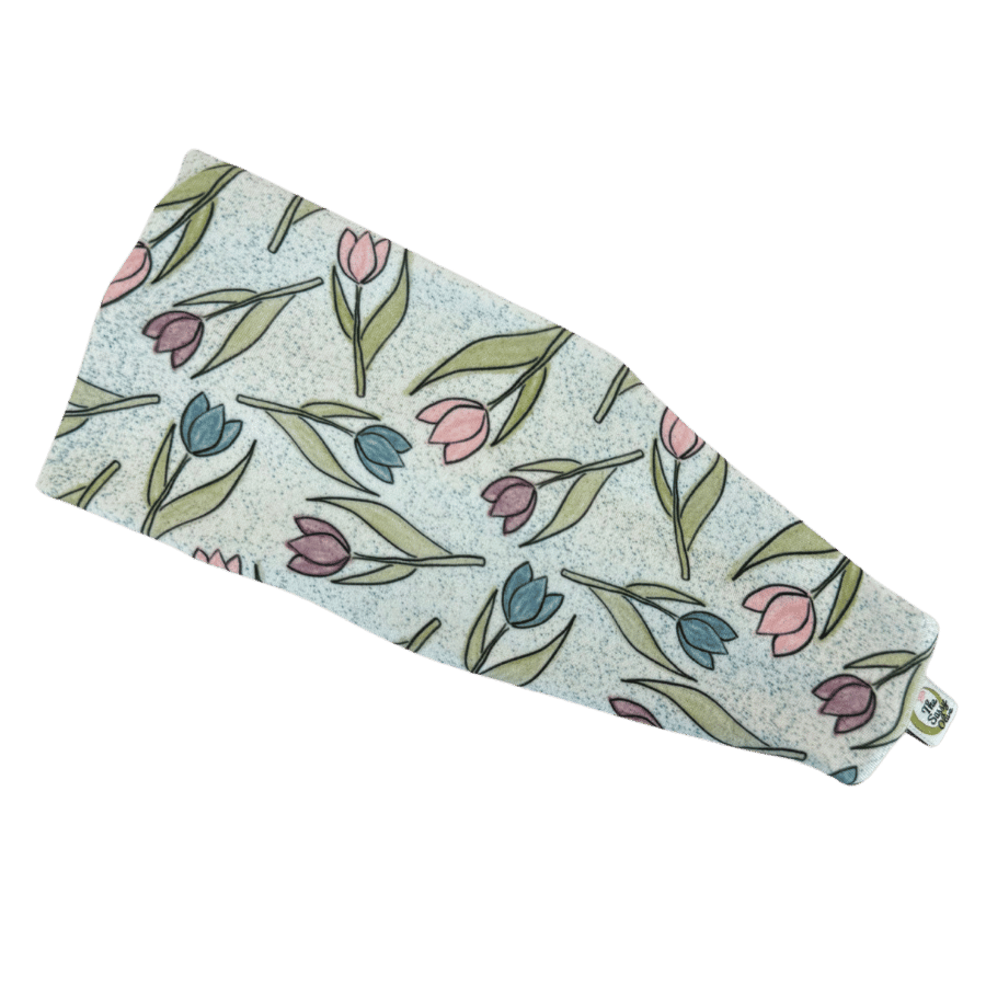 Tossed Tulips Stretch Headband - The Sassy Olive