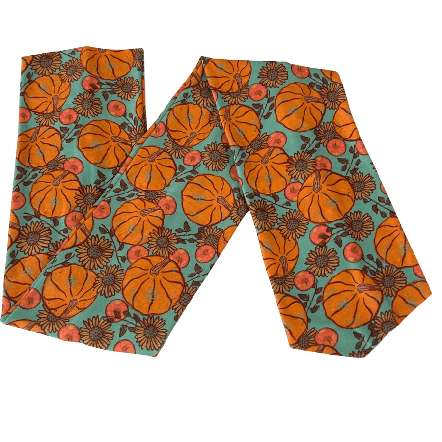 Turquoise Pumpkin Patch Wrap Headband - The Sassy Olive