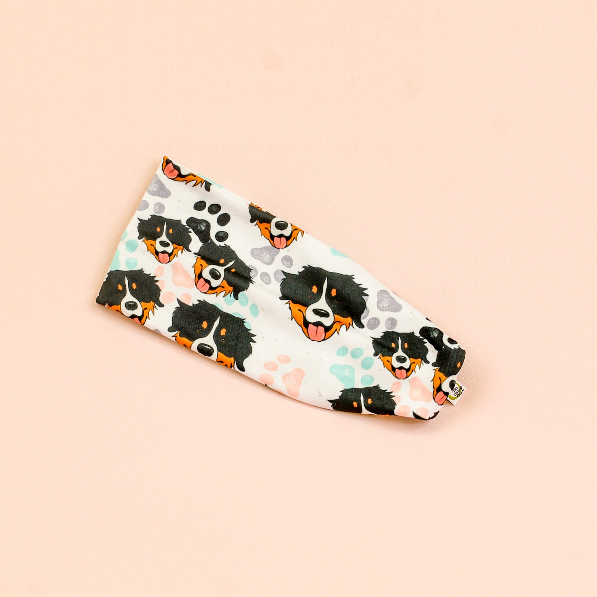 Bernese Mountain Dog Stretch Headband - The Sassy Olive