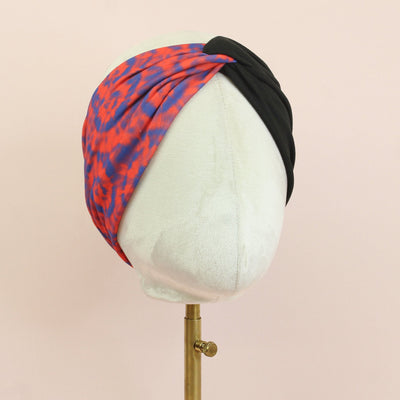 Blue and Red Twist Headband - The Sassy Olive