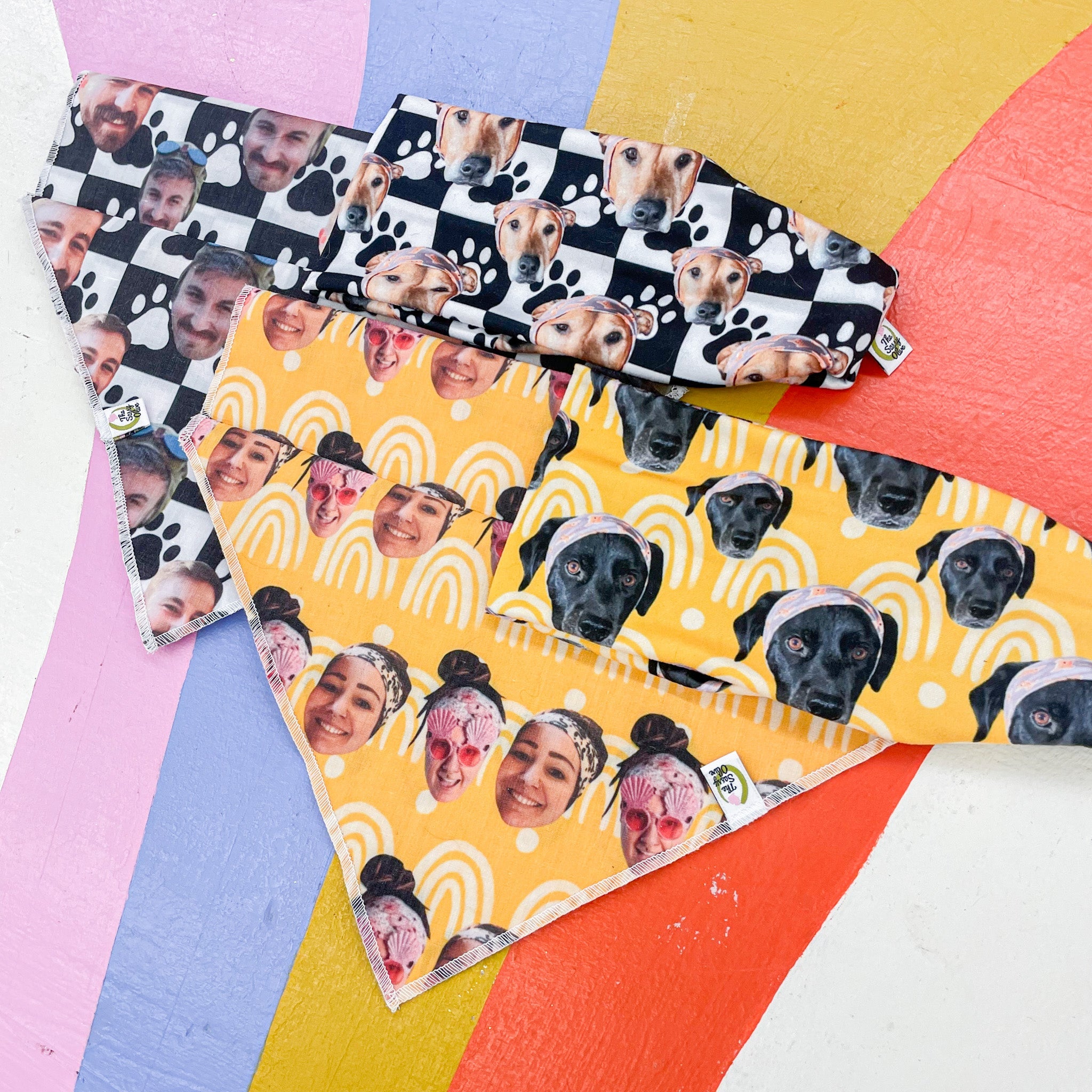 Custom Pet Bandana & Headband Bundle - The Sassy Olive