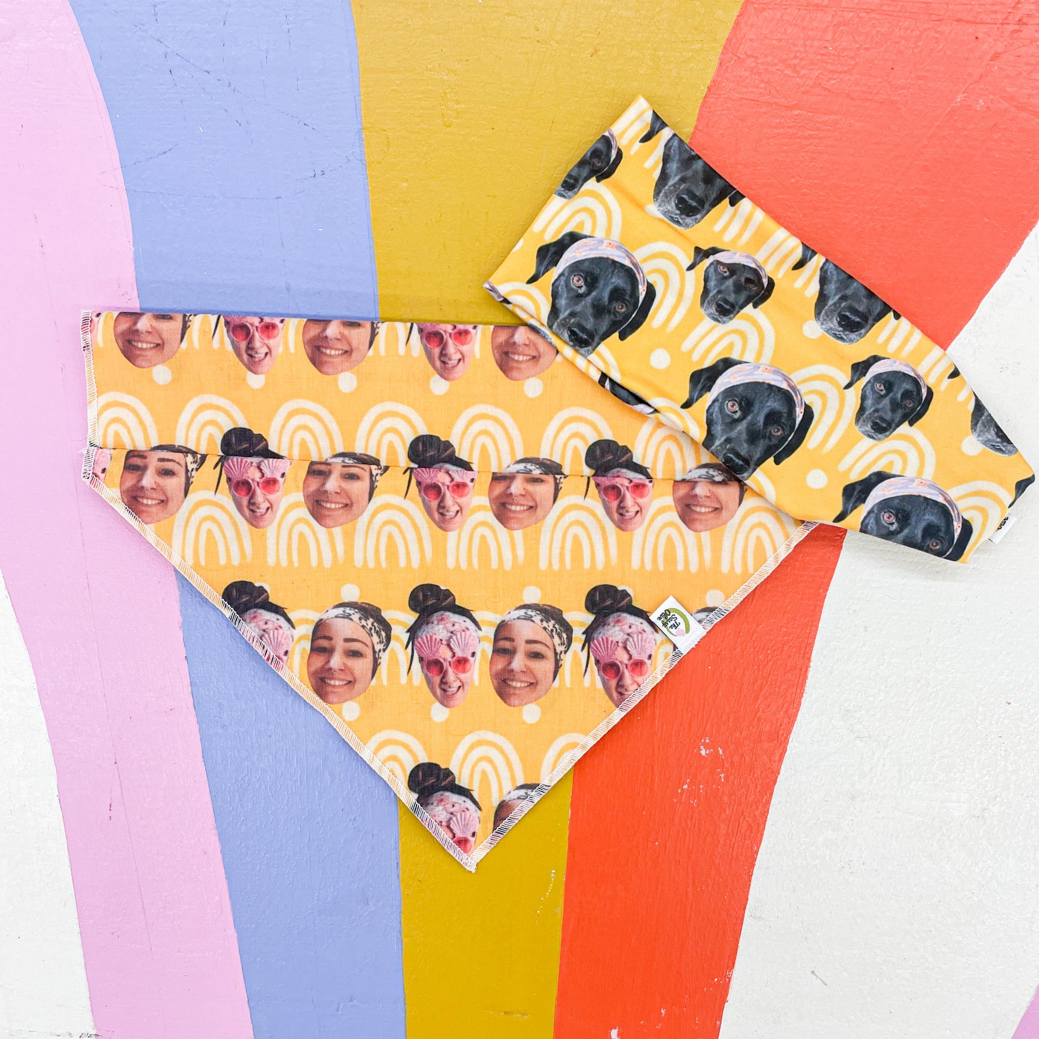 Custom Pet Bandana & Headband Bundle - The Sassy Olive