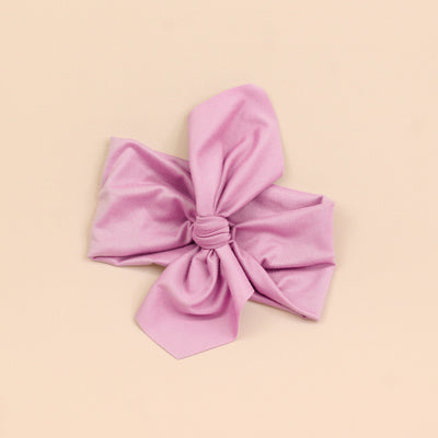 Lilac Solid Top Knot Headband - The Sassy Olive