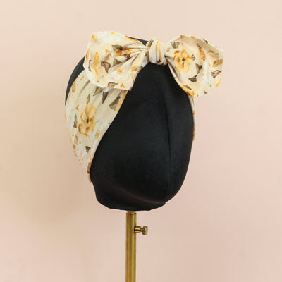 Myrtle Floral Top Knot Headband - The Sassy Olive