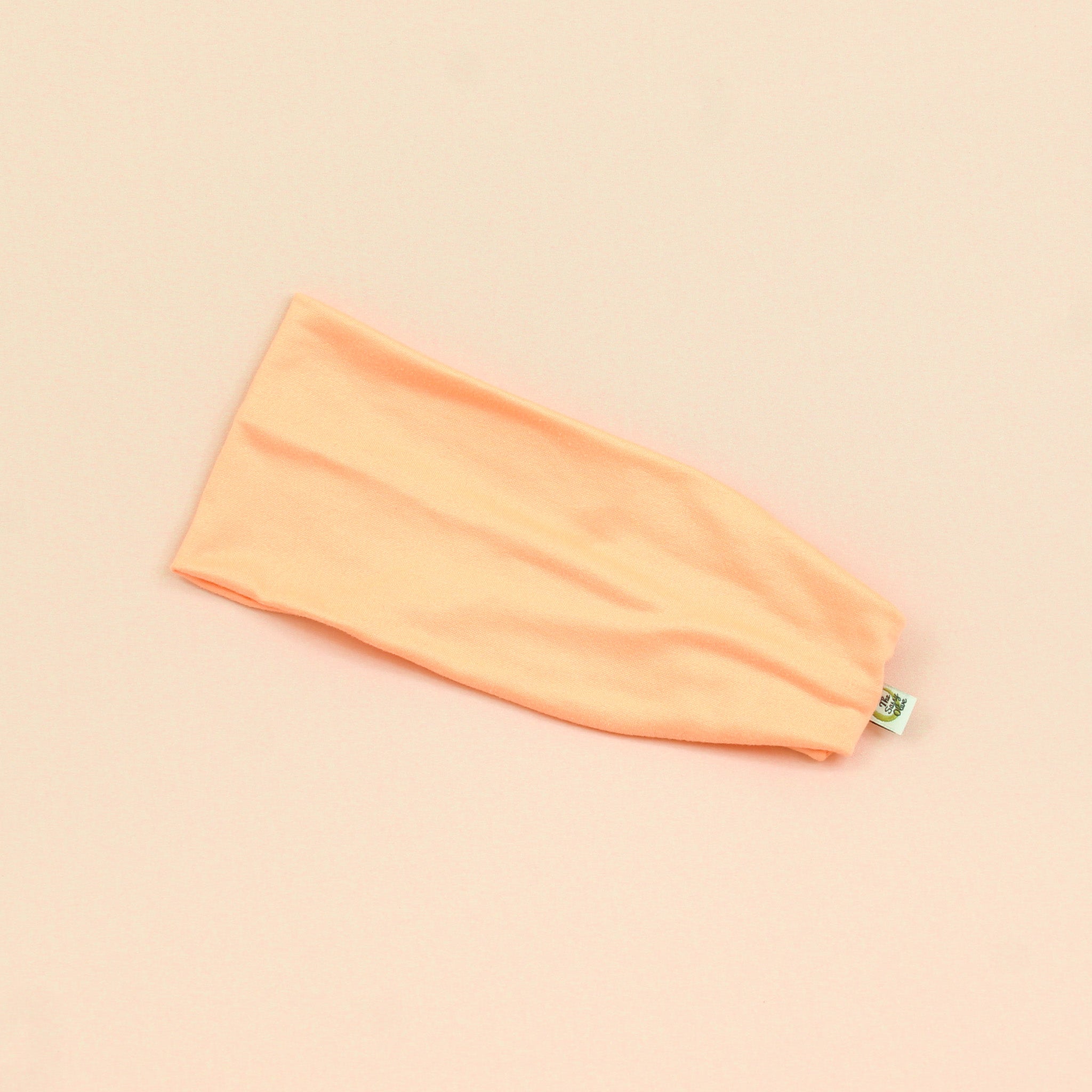 Papaya Solid Stretch Headband - The Sassy Olive