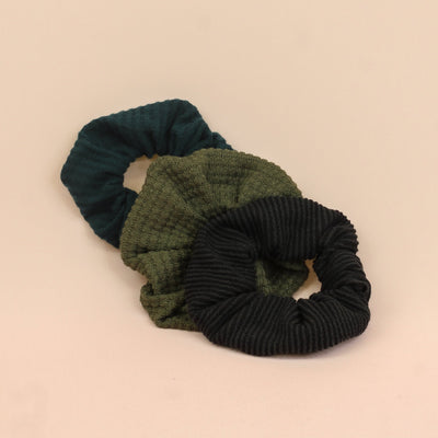 Tealing Cute Textured Scrunchie Pack - The Sassy Olive