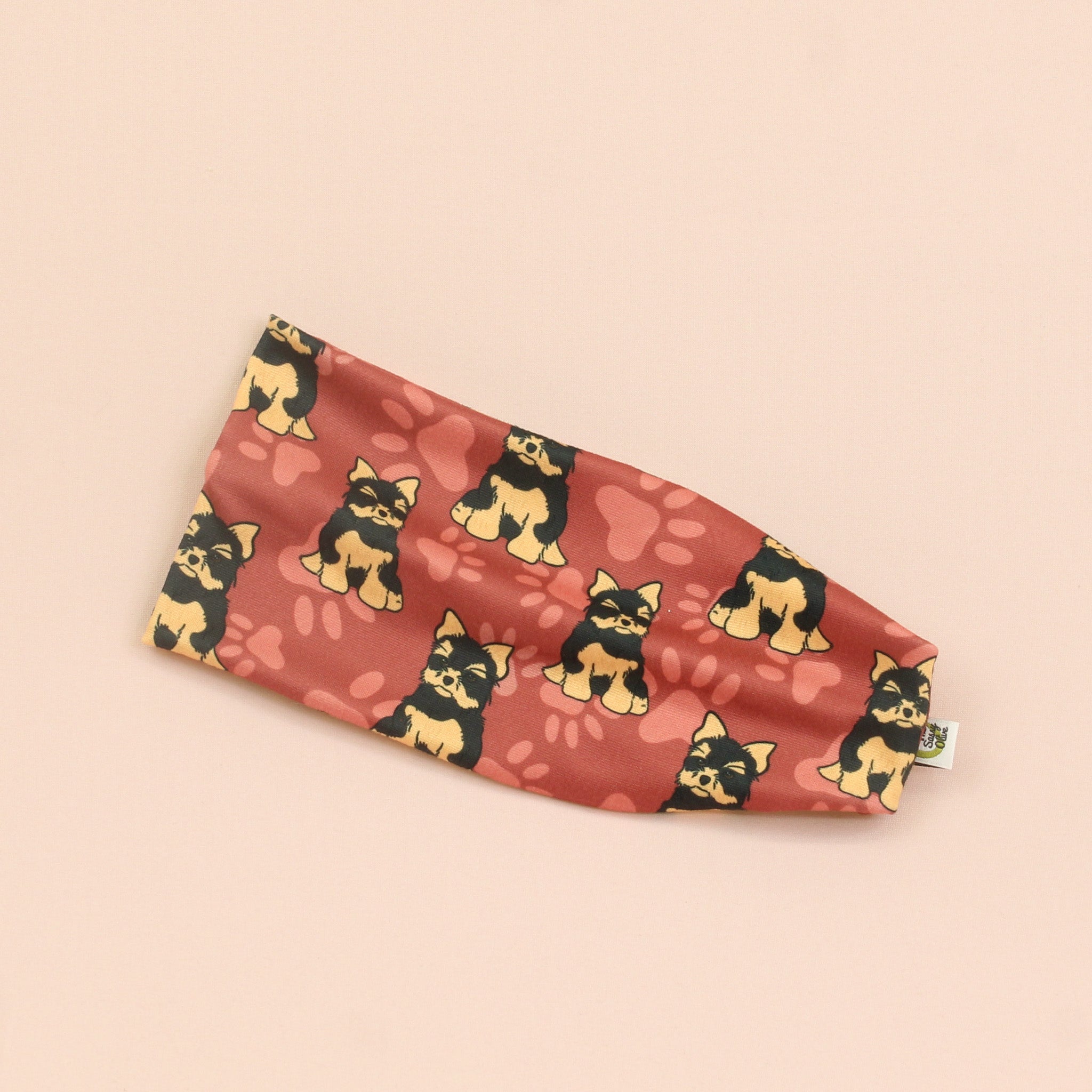 Yorkshire Terrier Stretch Headband - The Sassy Olive