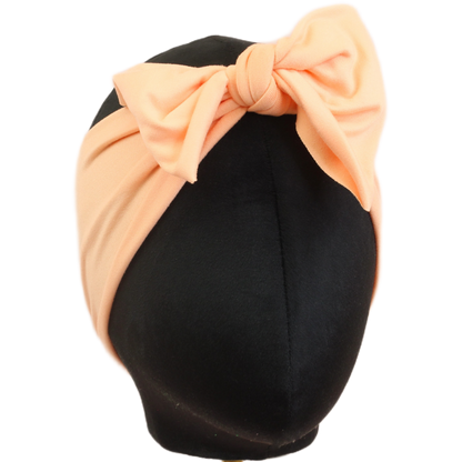 Papaya Pink Solid Top Knot Headband