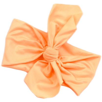 Papaya Pink Solid Top Knot Headband