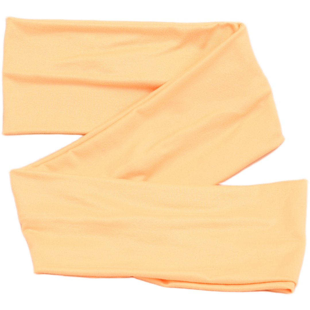 Papaya Pink Solid Wrap Headband