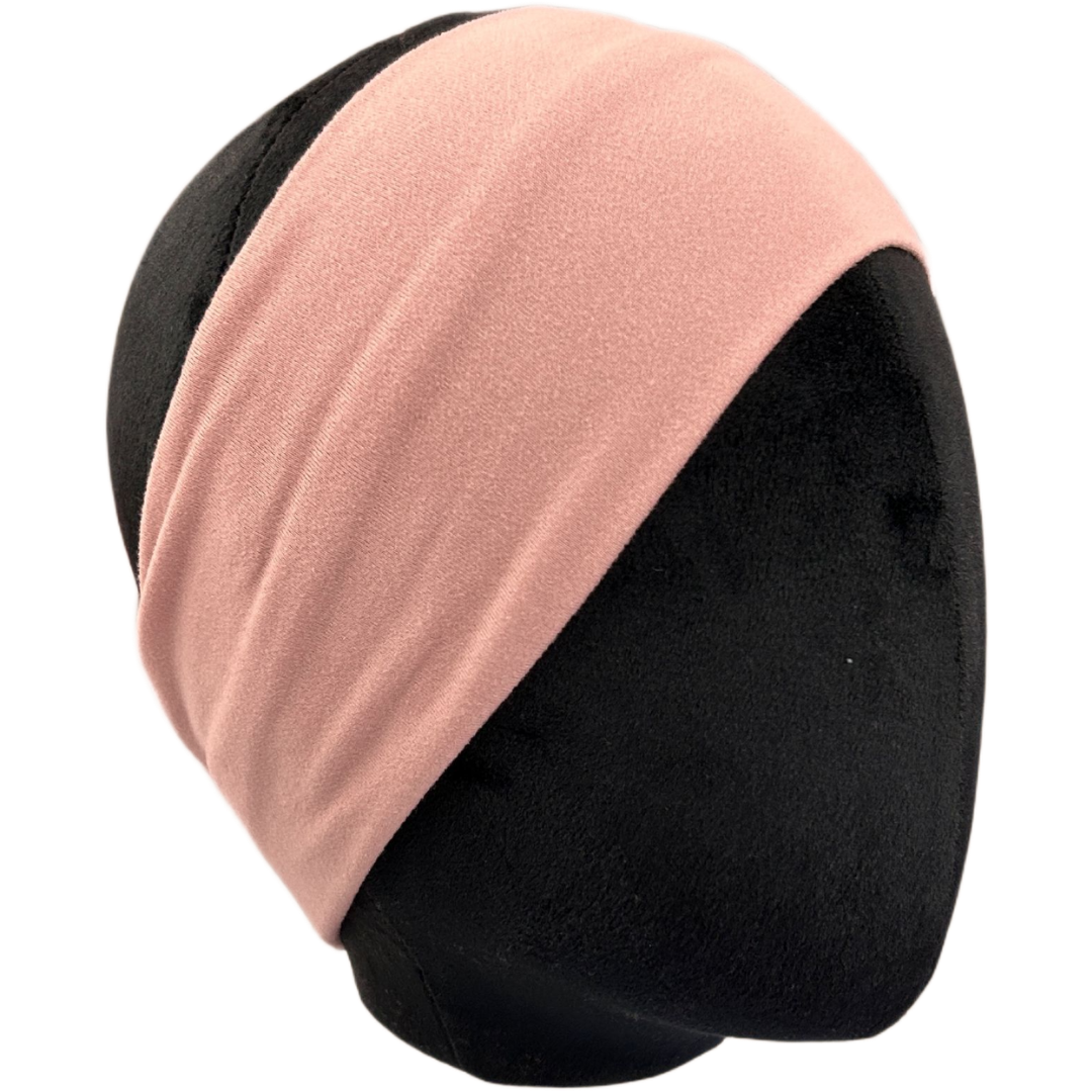 Peony Pink Solid Stretch Headband