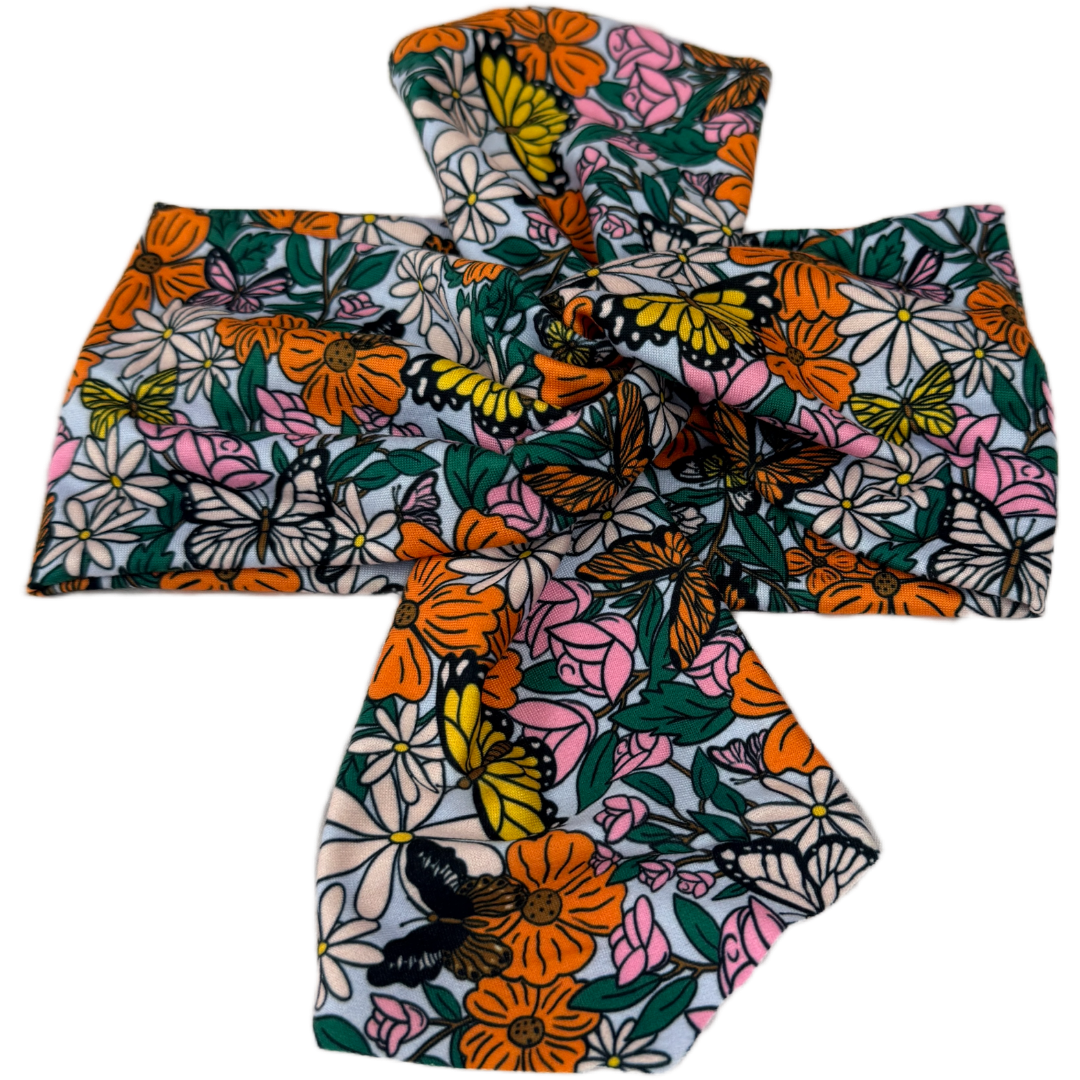 Garden Flower Top Knot Headband