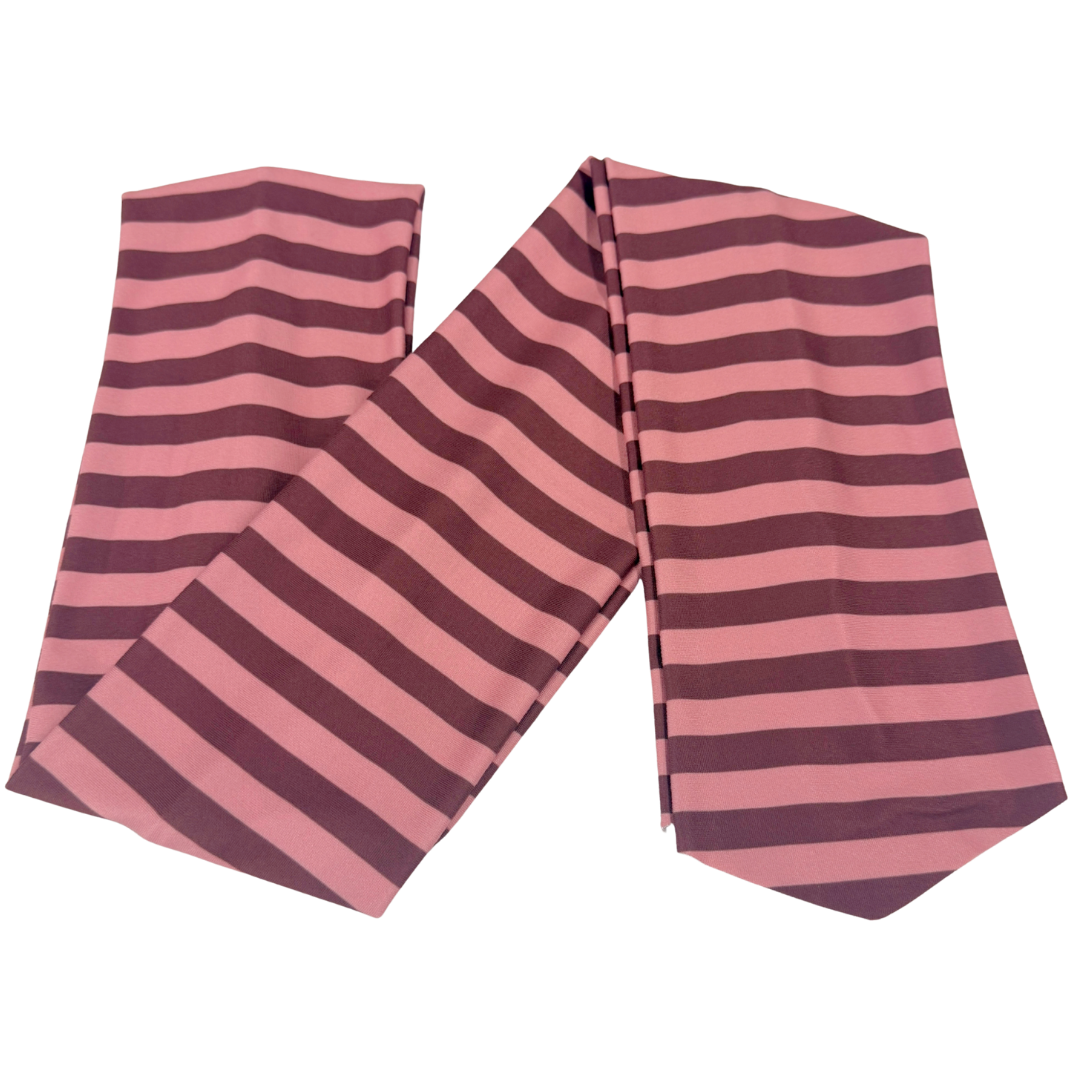 Plum Berry Stripes Wrap Headband