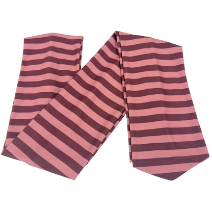 Plum Berry Stripes Wrap Headband