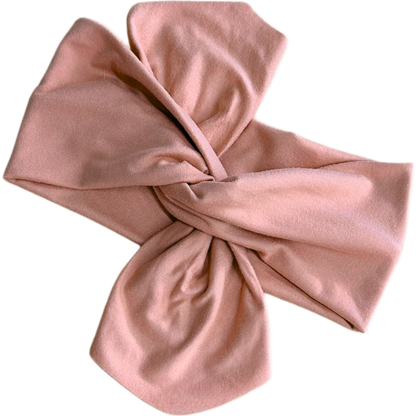 Haarband mit oberem Knoten in Pfingstrosenrosa