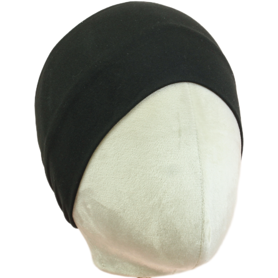 Black Solid Stretch Headband