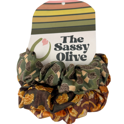 Mushroom Foraging Scrunchie Three Pack