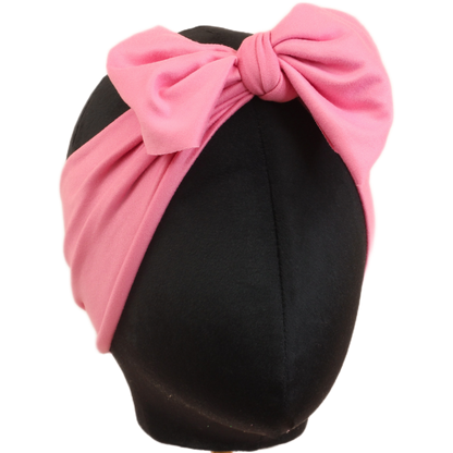 Strawberry Milk Pink Solid Top Knot Headband