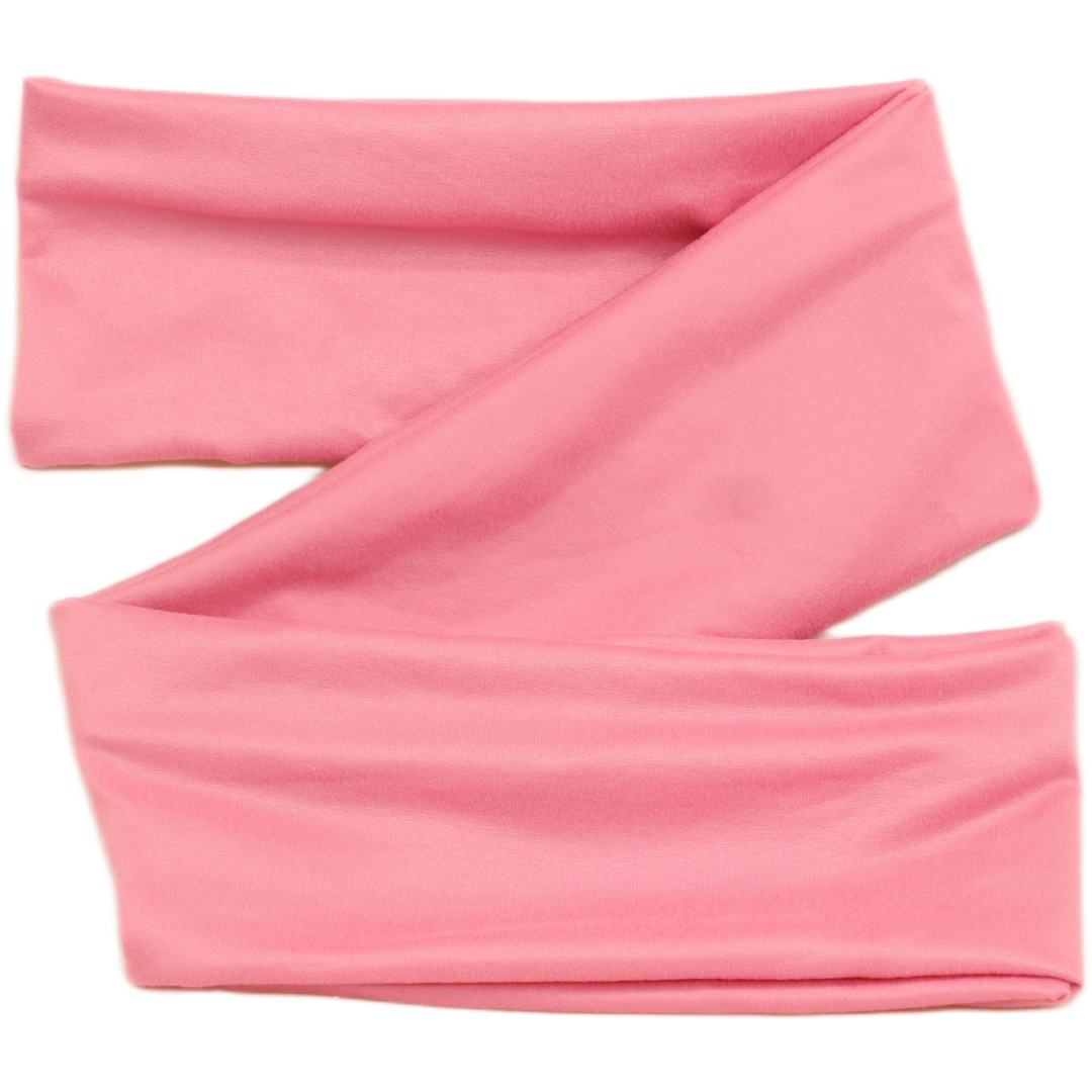 Strawberry Milk Pink Solid Wrap Headband