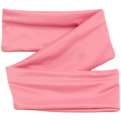 Strawberry Milk Pink Solid Wrap Headband
