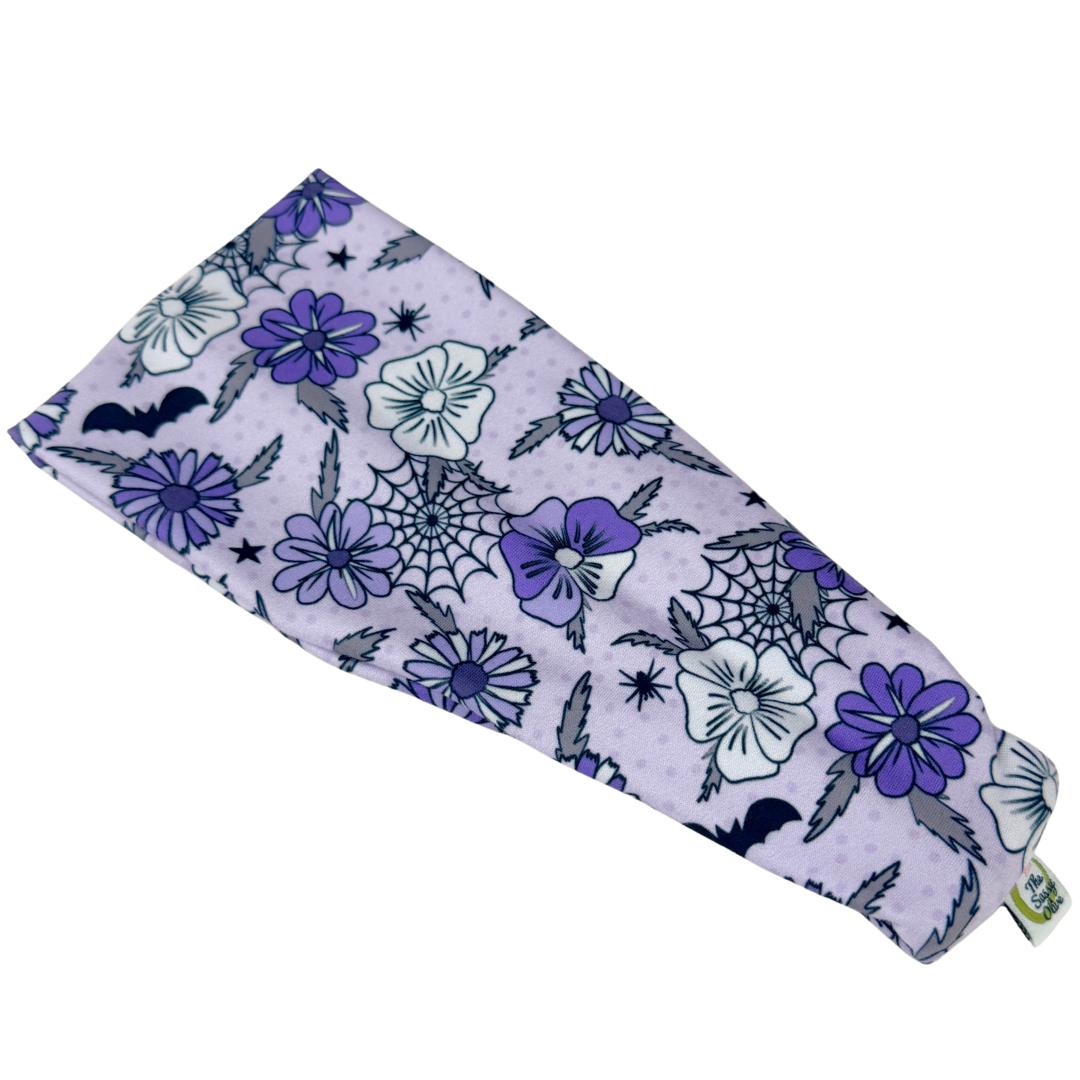 Spooky Lilac Floral Stretch Headband
