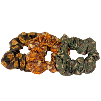 Mushroom Foraging Scrunchie Three Pack