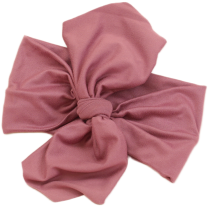 Tia Mauve Solid Top Knot Headband